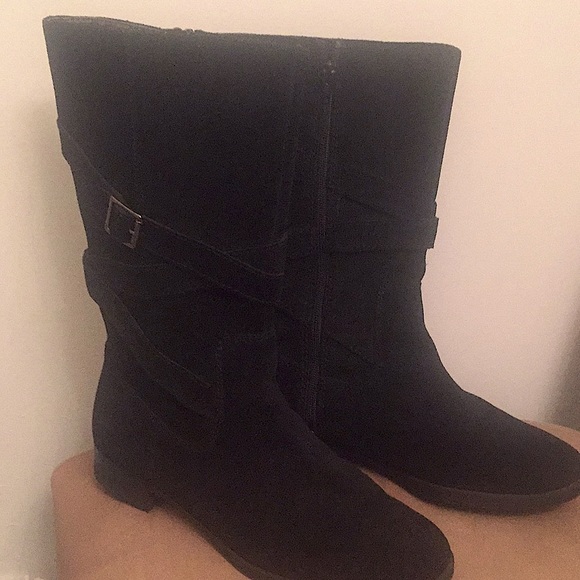 Ralph Lauren black suede boot - Picture 2 of 6